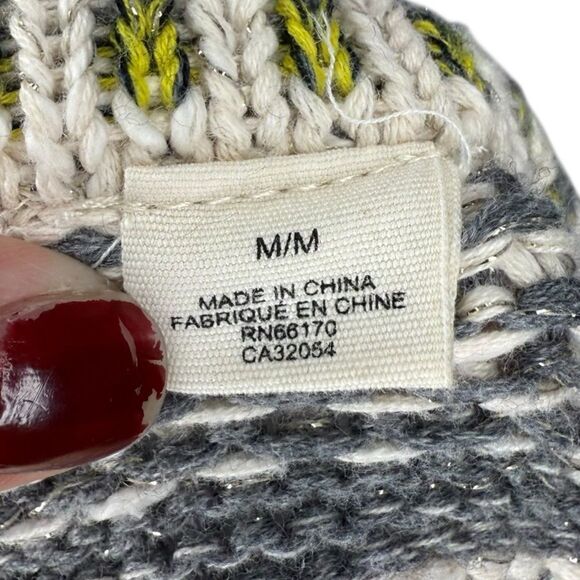 Anthropologie Cream and Yellow Patterned Cardigan - Picture 5 of 7